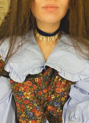 Украинское ожерелье чокер гердан натуральные ракушки камней1 фото