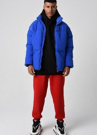 Куртка мужская зимняя оверсайз vamos vektor синий