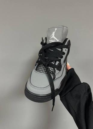 Кросівки nike air jordan retro 4 x cactus jack “grey / black” premium7 фото