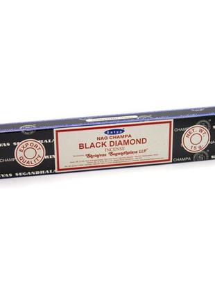 Натуральные пыльцевые благовония black diamond satya 15 г2 фото