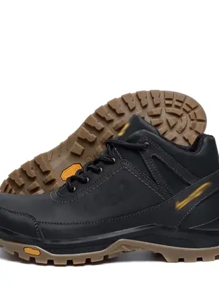Чоловічі зимові шкіряні черевики e-series active drive black