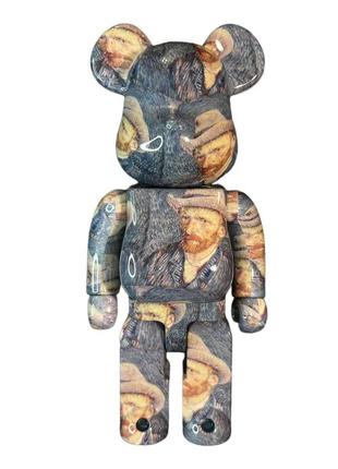 Колекційна іграшка van gogh із серії bearbrick 28 см на подарунок6 фото