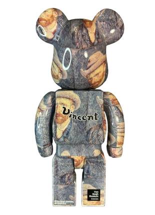 Колекційна іграшка van gogh із серії bearbrick 28 см на подарунок5 фото