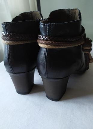 Женские кожаные ботинки rieker, р.38 (24.5см).5 фото
