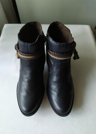 Женские кожаные ботинки rieker, р.38 (24.5см).2 фото