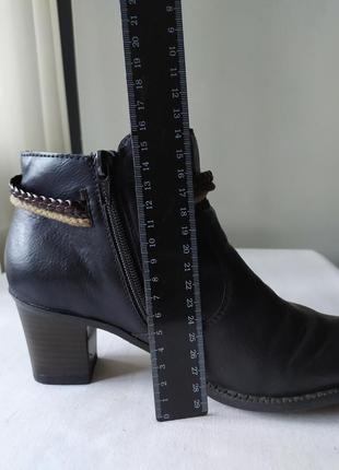 Женские кожаные ботинки rieker, р.38 (24.5см).7 фото
