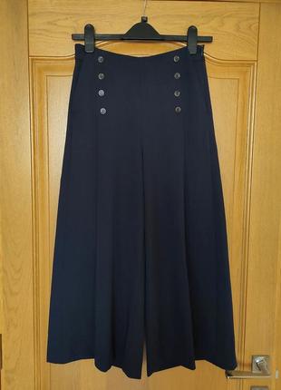 Кюлоты со складками, юбка-шорты, широкие бриджи, юбка шорты широкие