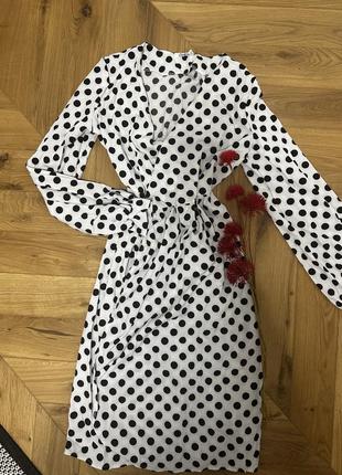 Платье платье платье пояс платье горошек