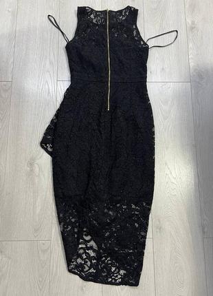 Платье черное, платье гипюр, платье вечернее, платье нарядное, платье4 фото