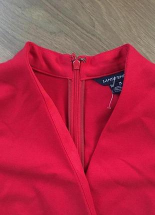 Красное миди платье zara 2