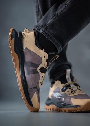 Мужские кроссовки puma voyage nitro gtx running trail shoes brown коричневые8 фото