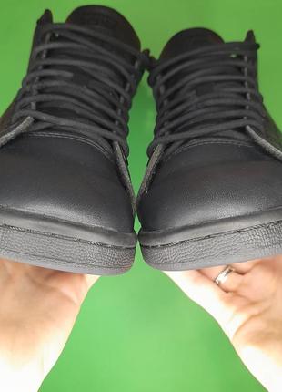 Оригінальні високі шкіряні кросівки adidas stan smith3 фото