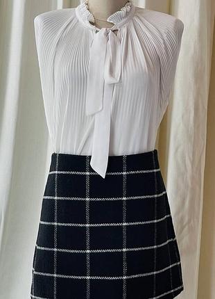 Шикарная теплая мини юбка