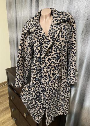 Леопардове пальто кардіган 48/501 фото