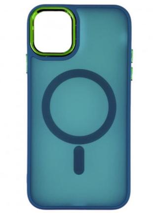 Чохол space color with magsafe для iphone 12 pro max (6.7`)- темно-зелений