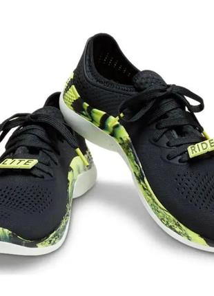 Чоловічі кросівки crocs men's literide 360 pacer black/citrus