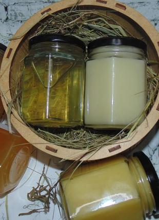Подарунковий набір меду у деревяній коробці 2шт5 фото
