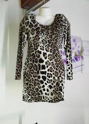 Леопардова сукня2 фото