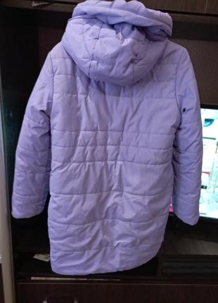 Теплое зимнее пальто для девочки.рост 140-146