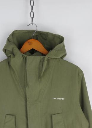 Парка carhartt s-m куртка мужская винтажная хаки2 фото