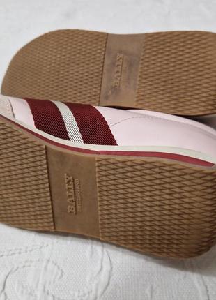 Жіночі шикарні оригінальні кросівки bally althea sneakers рожевий колір5 фото