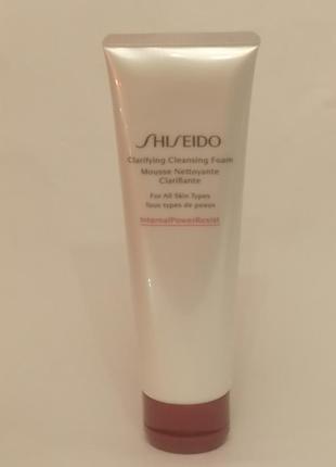 Shiseido skincare clarifying cleansing foam активная очищающая пенка, 125 мл2 фото