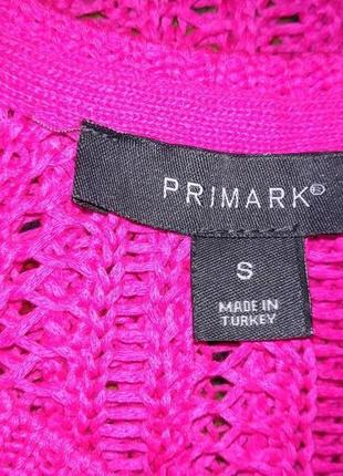 Платье неон розовое вязка бомба бахрома от англия бренд primark3 фото
