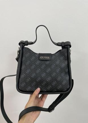 Сумка guess eco brenton black/blue3 фото