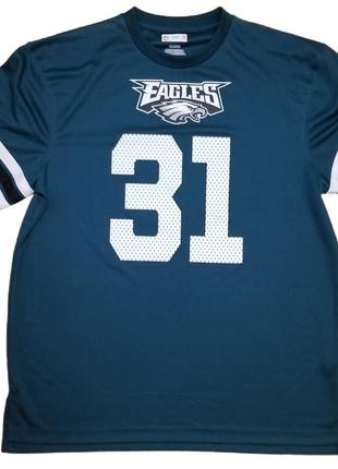 Футболка американський футбол philadelphia eagles #31 maxwell