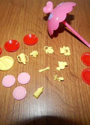 Набір посуду для барбі та маленький пупсиків