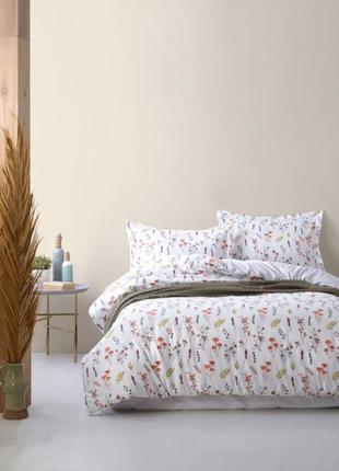 Туреччина 🇹🇷 євро комплект постільної  білизни ranforse 200 х 220 см spring