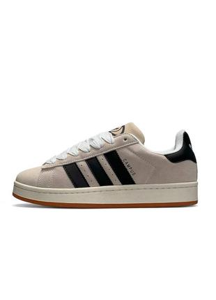 Мужские кроссовки адидас suit adidas originals campus beige black gum