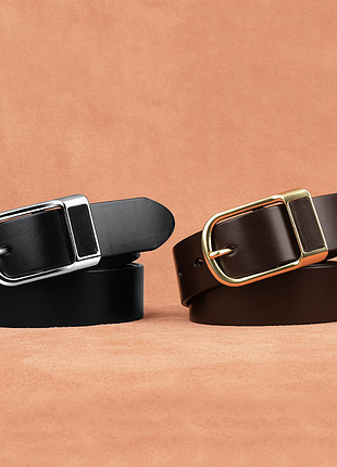 Кожаный ремень для джинсов. jifanpaul.