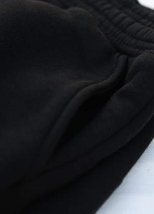 Теплые спортивные штаны на флисе для мальчика черные 116 см, 128 см, 134 см отличное качество2 фото
