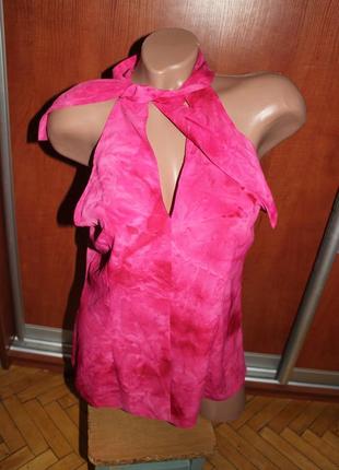 Блуза малиновая розовая блузка майка dorothy perkins1 фото