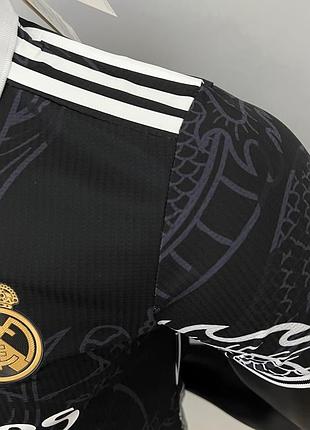 Футболка real madrid dragon special edition black реал адідас футбольна форма adidas ronaldo роналдо5 фото