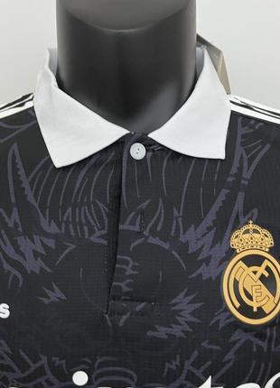 Футболка real madrid dragon special edition black реал адідас футбольна форма adidas ronaldo роналдо2 фото