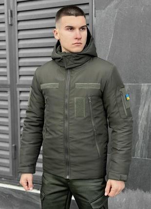Зимова куртка pobedov winter jacket motive кольору хакі