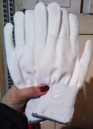 Світлодіодні рукавички білі resteq. рукавички світяться. рукавички які світяться, різнокольорові. led рукавички3 фото