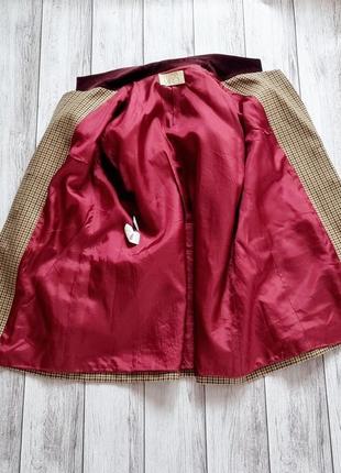 Шерстяной яркий фирменный стильный винтажный пиджак жакет6 фото