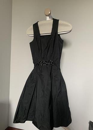 Коктельне чорне плаття bgn studio з бантом