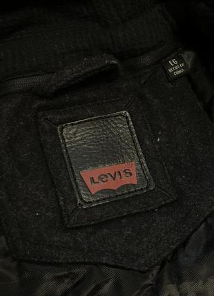 Стильне тепле чоловіче пальто піджак levi’s оригінал шерсть в ідеальному стані без нюансів6 фото