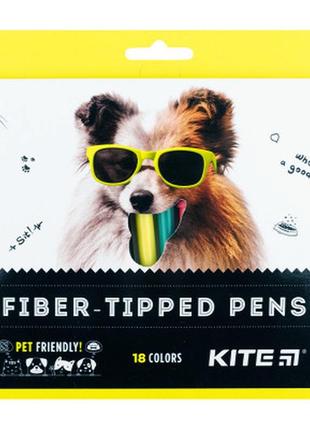Фломастери kite dogs, 18 кольорів (k22-448)
