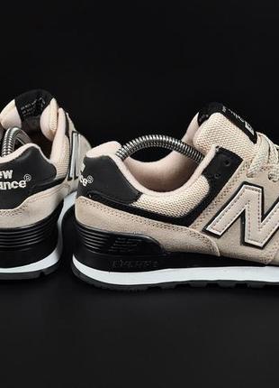 Кроссовки new balance 574 арт 20794 (женские, пудра, нью беленс)2 фото