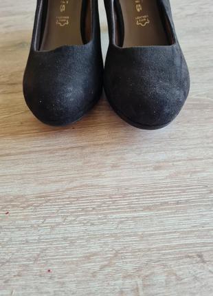 Жіночі чорні туфлі на каблуках tamaris4 фото
