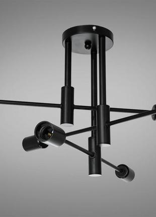 Люстра loft на 6 ламп е27 черный xl2038-6bk