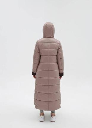 Жіноче довге пальто пуховик синтепух великі розміри 44-58 розміри різні кольори5 фото