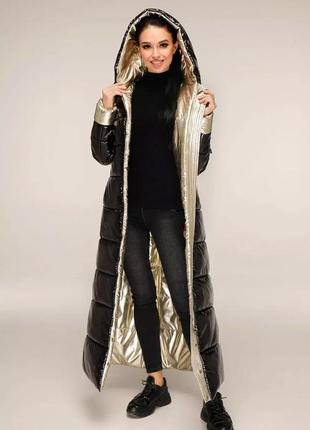 Женское длинное пальто пуховик большие размеры 44-58 размеры разные цвета