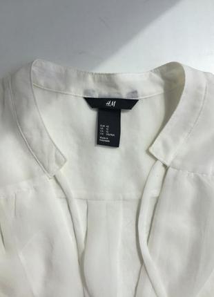 Стильная шифоновая блуза h&m р. l/xl (42) hm базовая5 фото