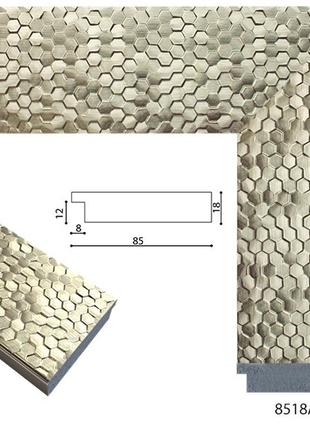 Дзеркало срібне в передпокій 96х96 навісне стильне, квадратне дзеркало в передпокій з...